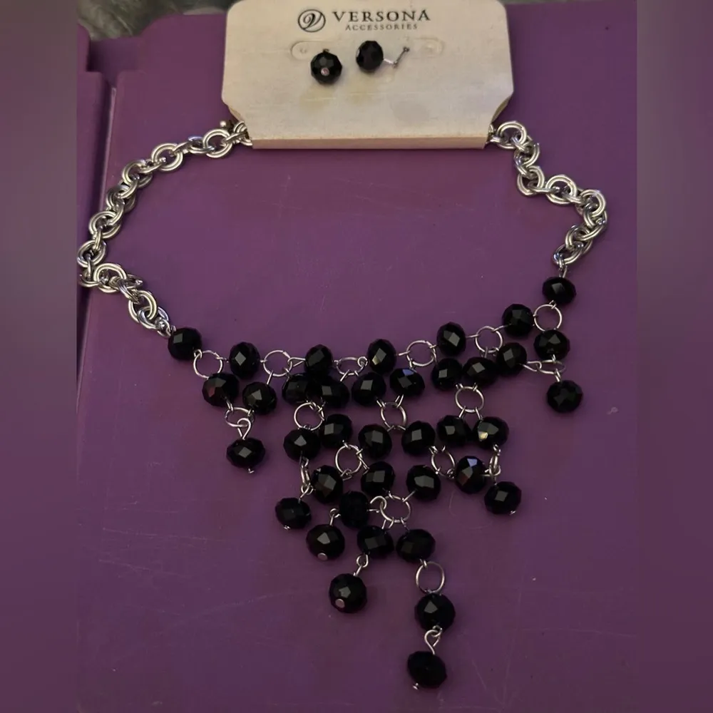 Versona Statement Necklace and Earrings Set NWT - Image 3