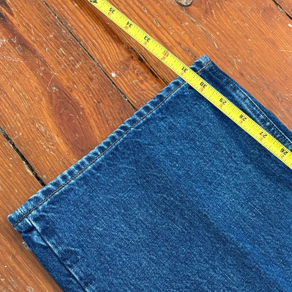 Madewell Low-Slung Baggy Wide Legs Jeans Size 28 medium wash - Image 7