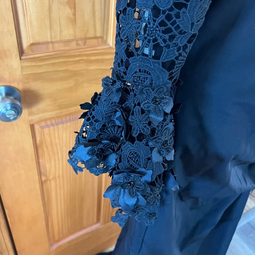 Cameron Blake by Mon Cheri Women’s Black Lace Dress CB104 Size 14 - Image 4