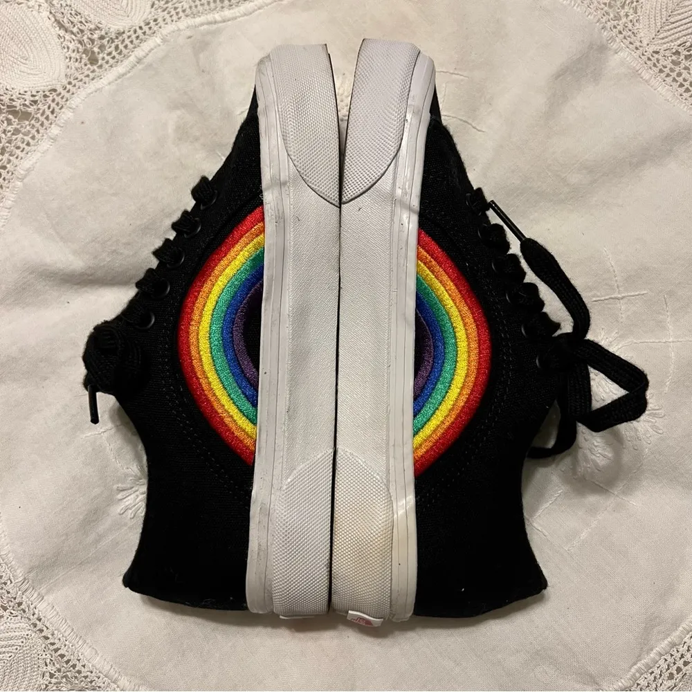 Vans Lampin 86 DX Anaheim Factory Rainbow Pride Black Sneakers Women’s 5.5 Men 4 - Image 7