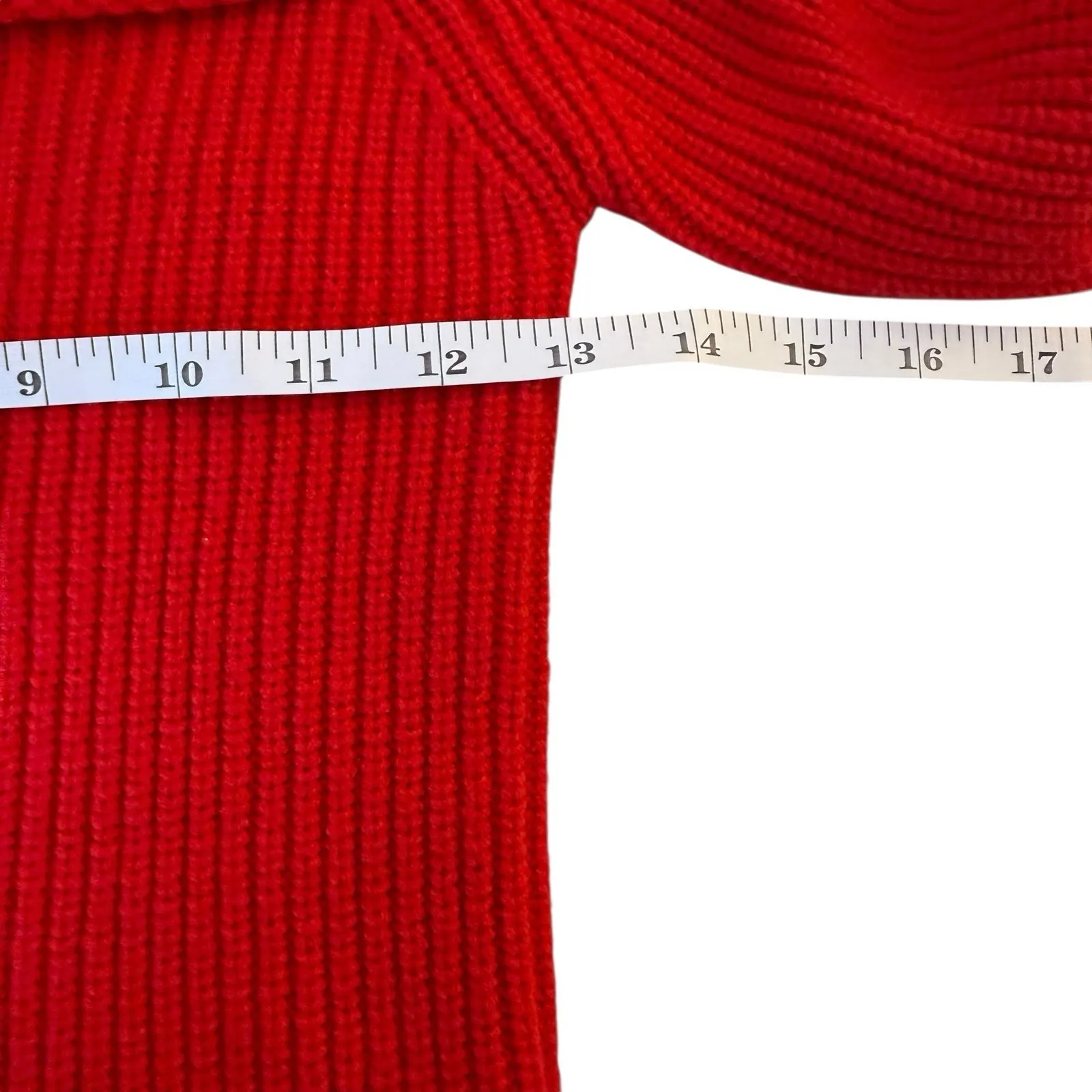 Sincerely Jules Red Off Shoulder Sweater Small Love Valentines Day Sexy Romantic - Image 9