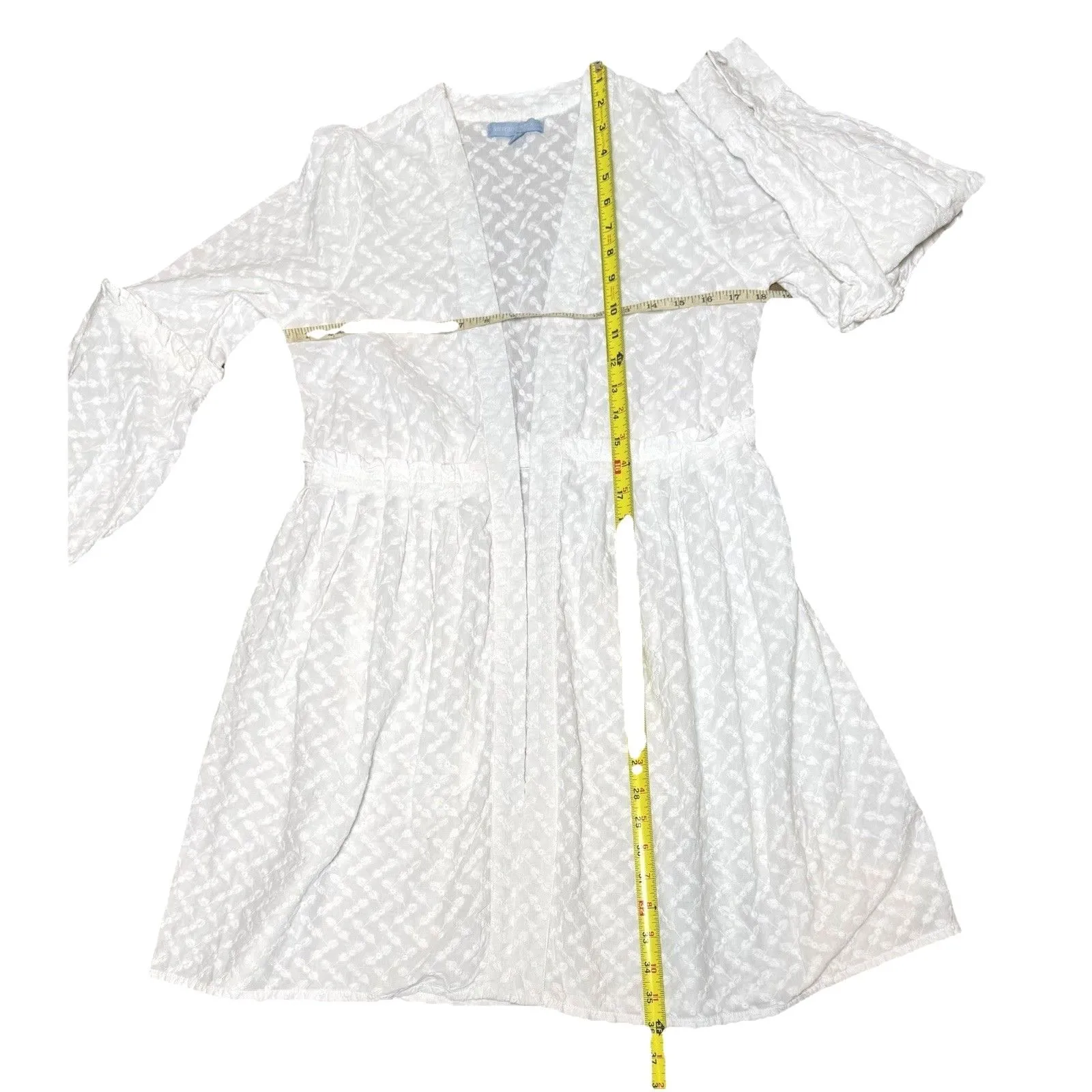 Antonio Melani x Born On Fifth Island Harbor White  Swim Cover Up M No Belt - Image 10