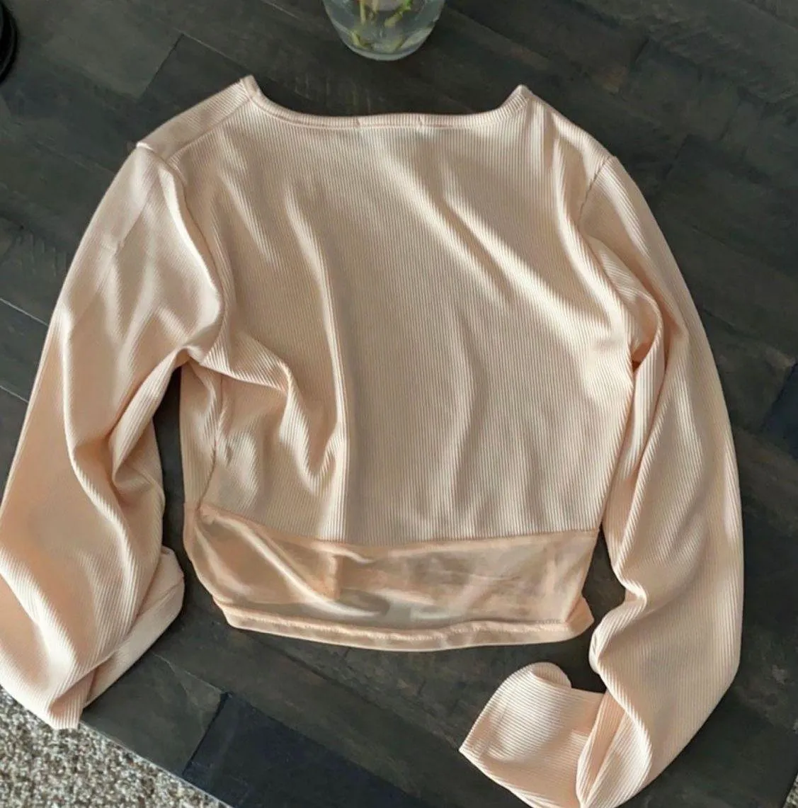 long sleeve crop top size 8 - Image 2
