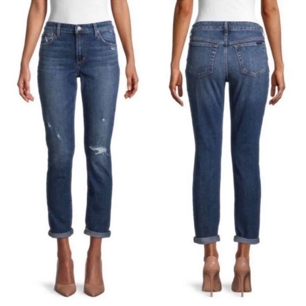 Joe's Jeans Distressed Boyfriend Slim Ankle in Brushy Wash Size 31 - Image 2