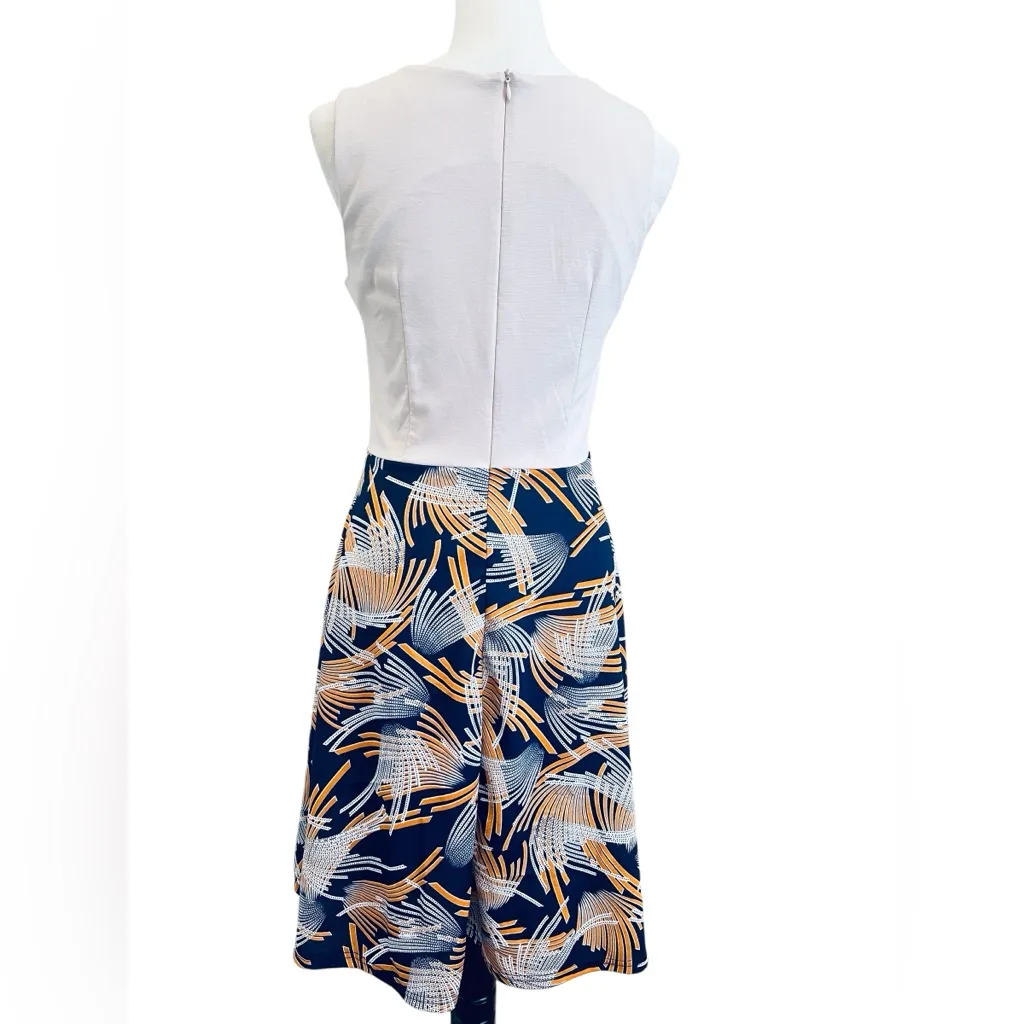 Vibrant Blue and Orange Dress Size M - Image 2