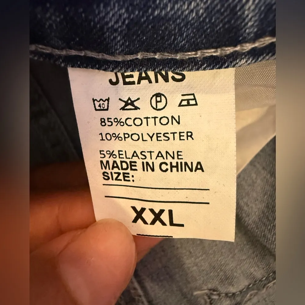 jean shorts metietila destress jeans short personal tailor xxl size summer Blue - Image 12