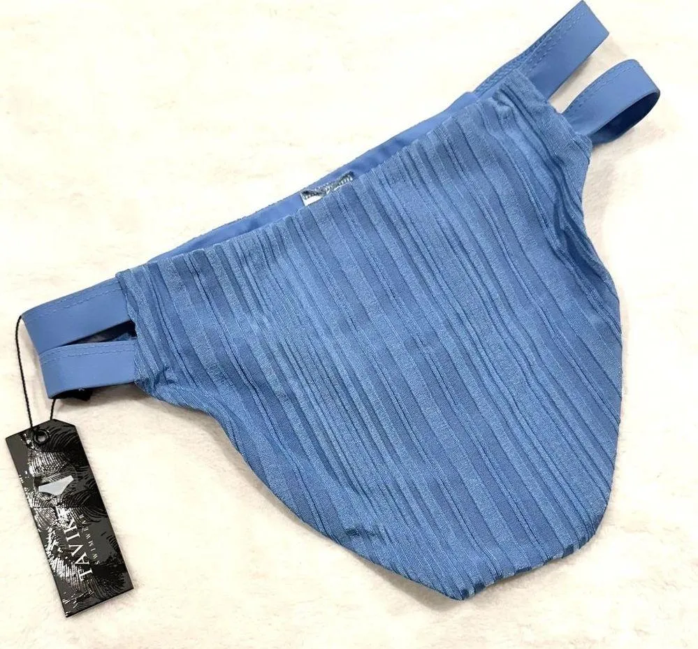 NWT Tavik Chloe Full Swim Bottom Slinky Rib in Sea Blue - Image 5