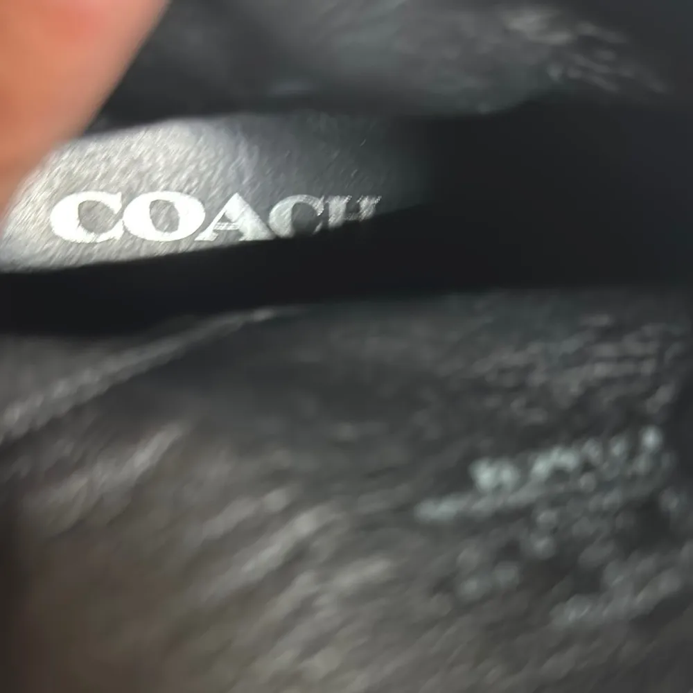 Coach Black Ankle Booties with Scalloped Trim - Image 3