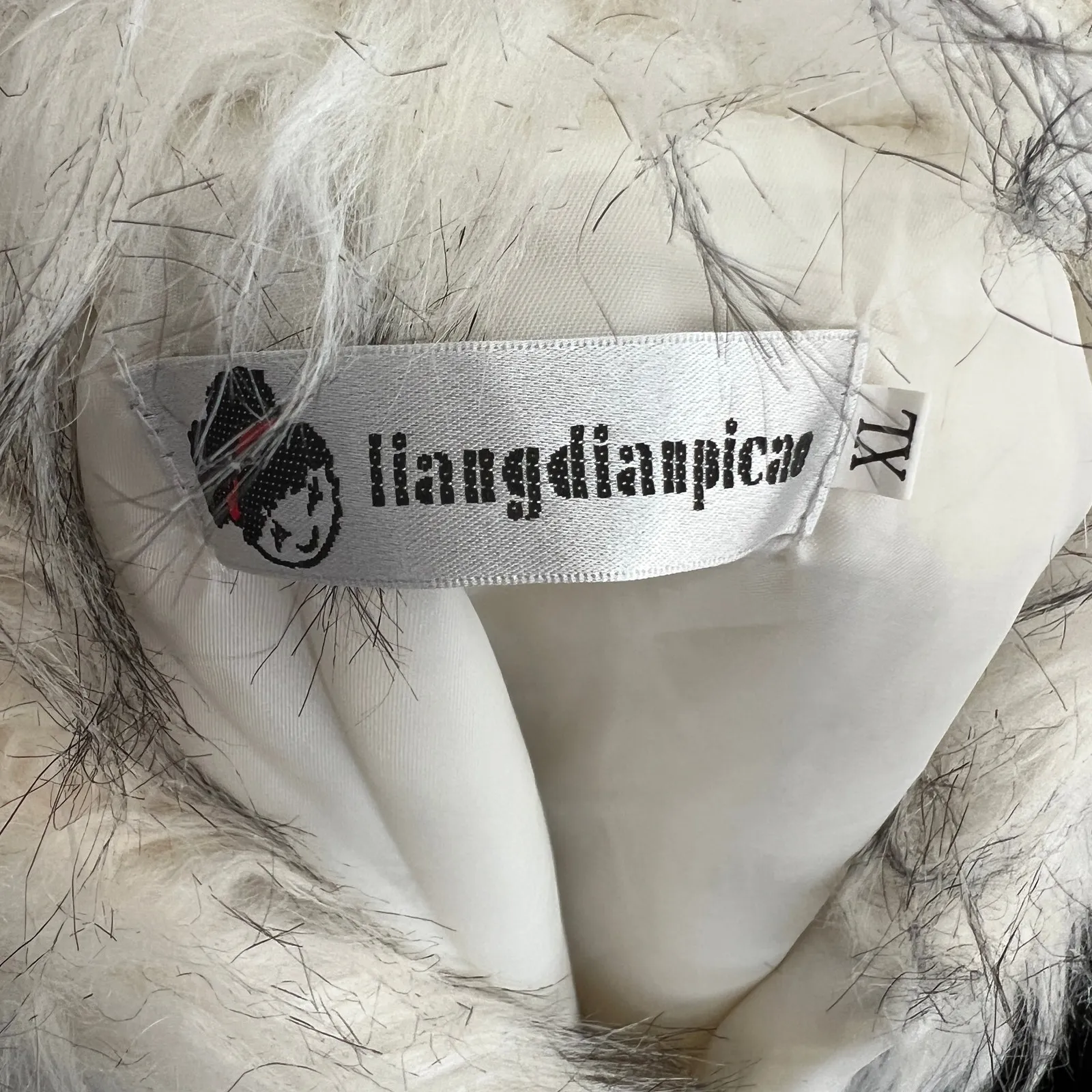 White Faux Fur Vest Y2K‎ 2000s Festival Retro Snow Bunny Winter Large - Image 3