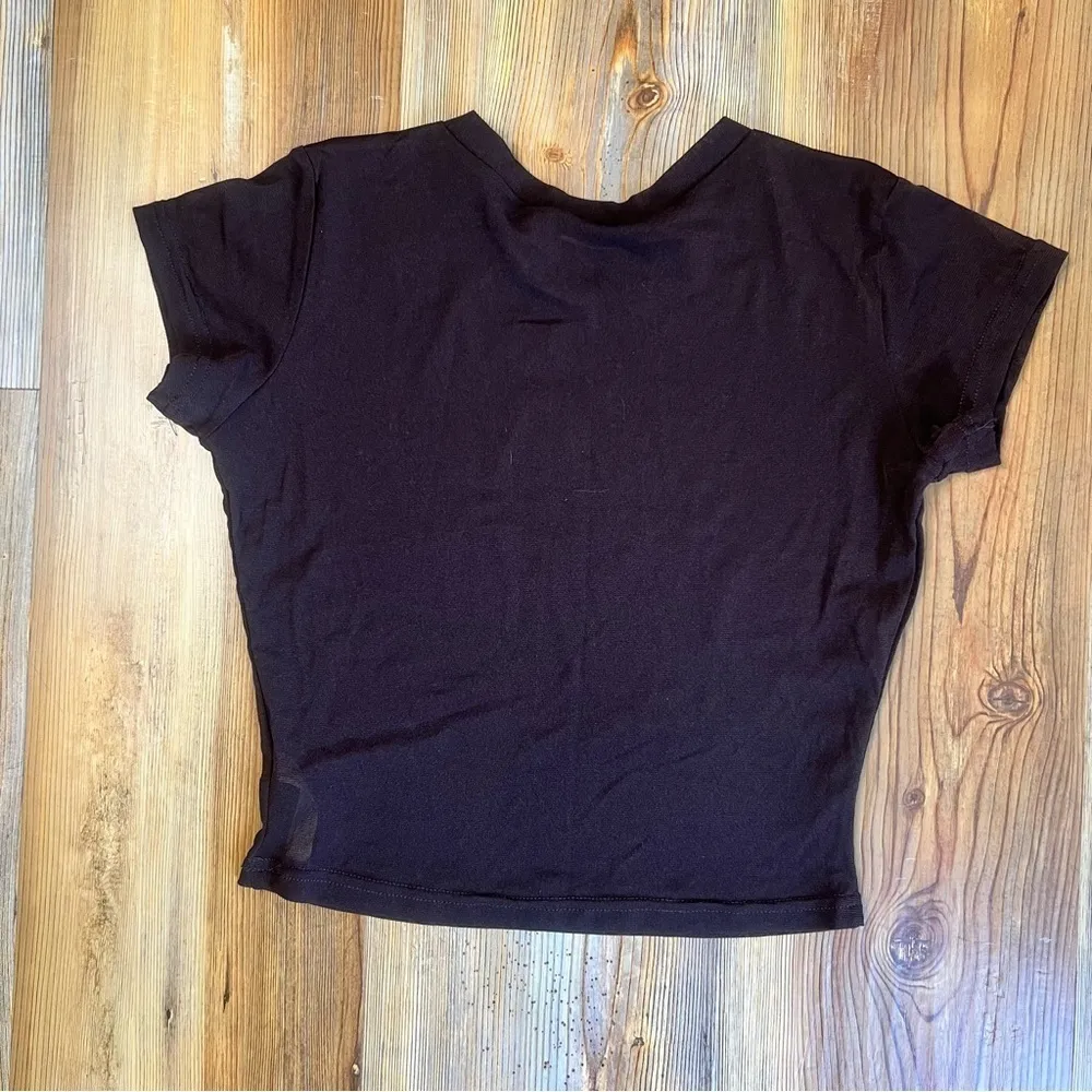 Free People Sheer Cap Sleeve Cappuccino Women's Top Size M SKU#C24101 - Image 9