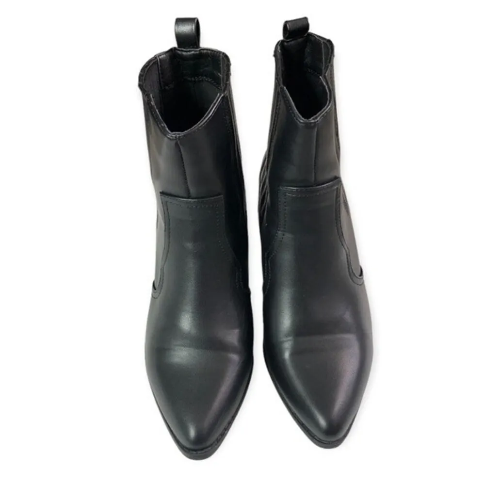 Wild Diva  Women’s Black Kendra Pointed-Toe Heel Bootie - Image 2