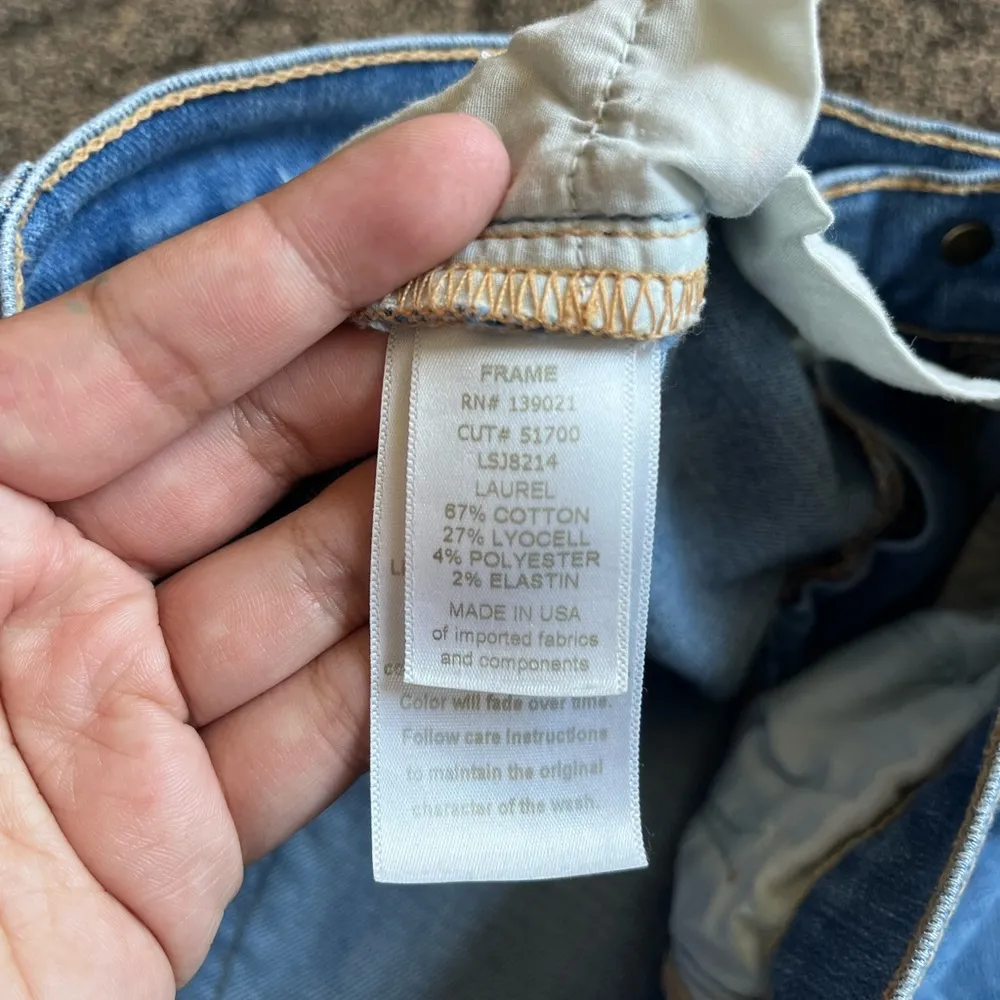 FRAME DENIM - Le Skinny de Jeanne - distressed knees - skinny jeans - Image 7