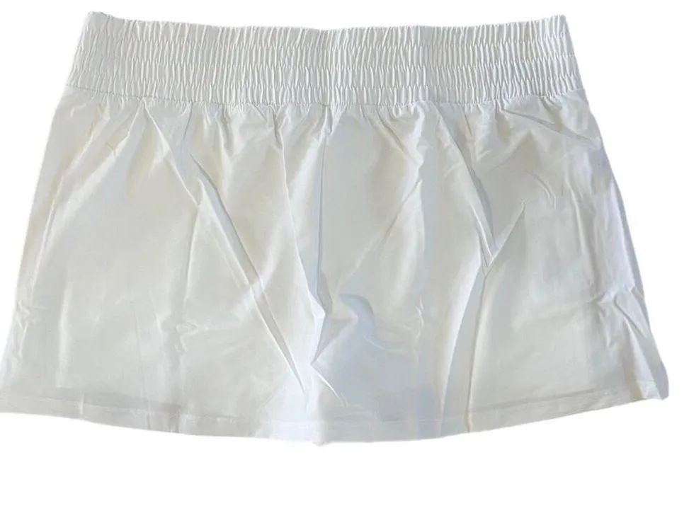 Gap Fit Women's Runaround Super High Rise Dry Wicking White Skort Size XL NWT - Image 4