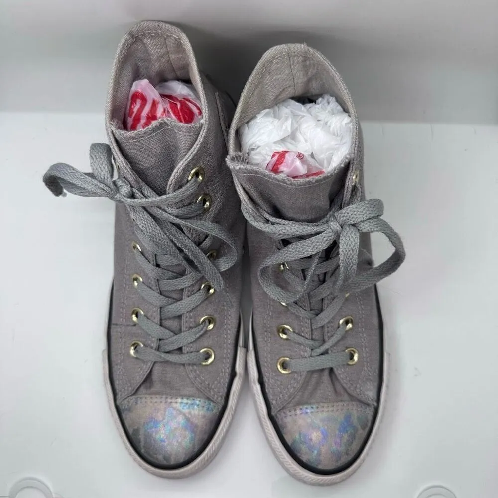 Converse Women's Chuck Taylor All Star Oil Slick Toe Cap Hi-Top Trainers - Image 8