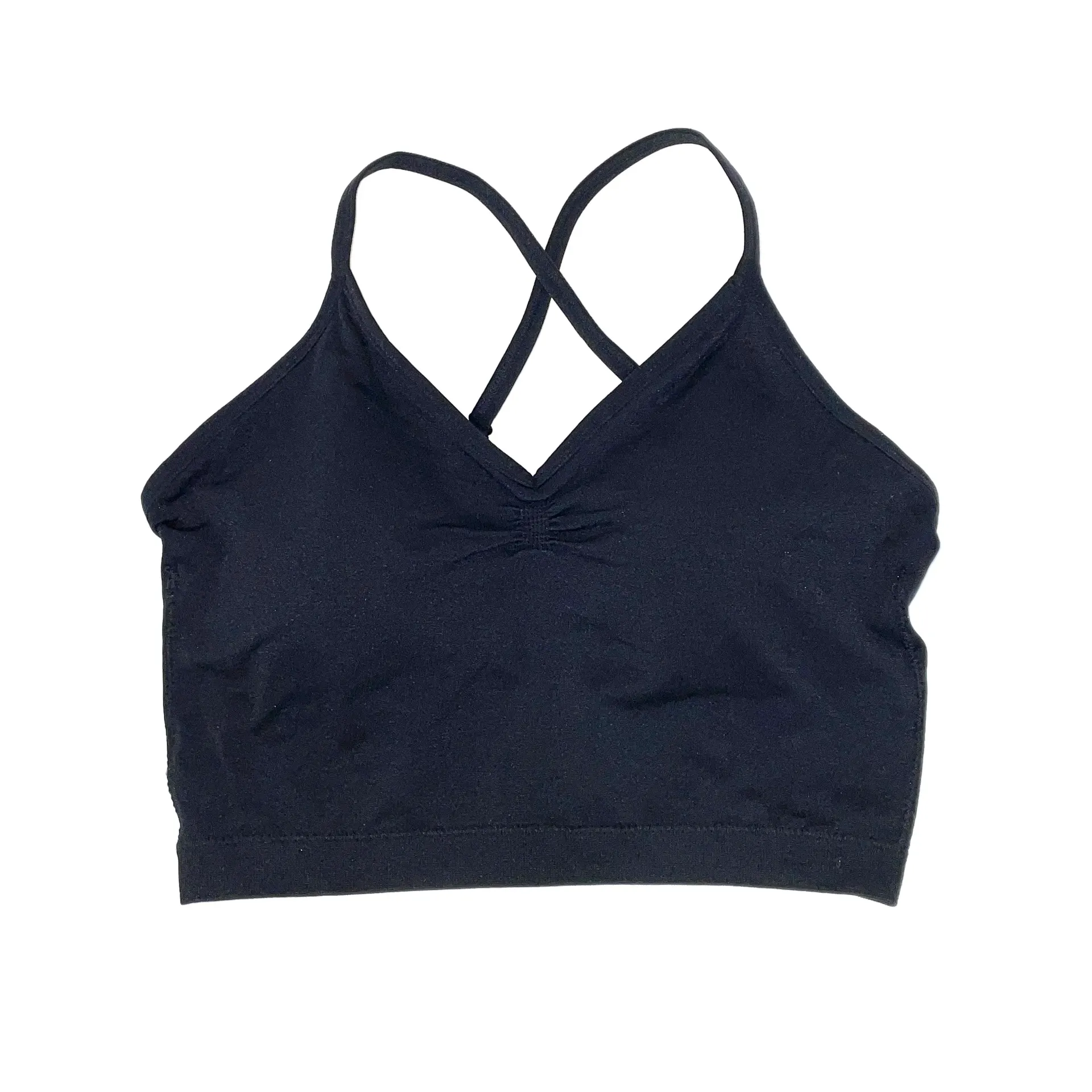 Elle Black Long Bralette Crop Size XS/S - Image 4