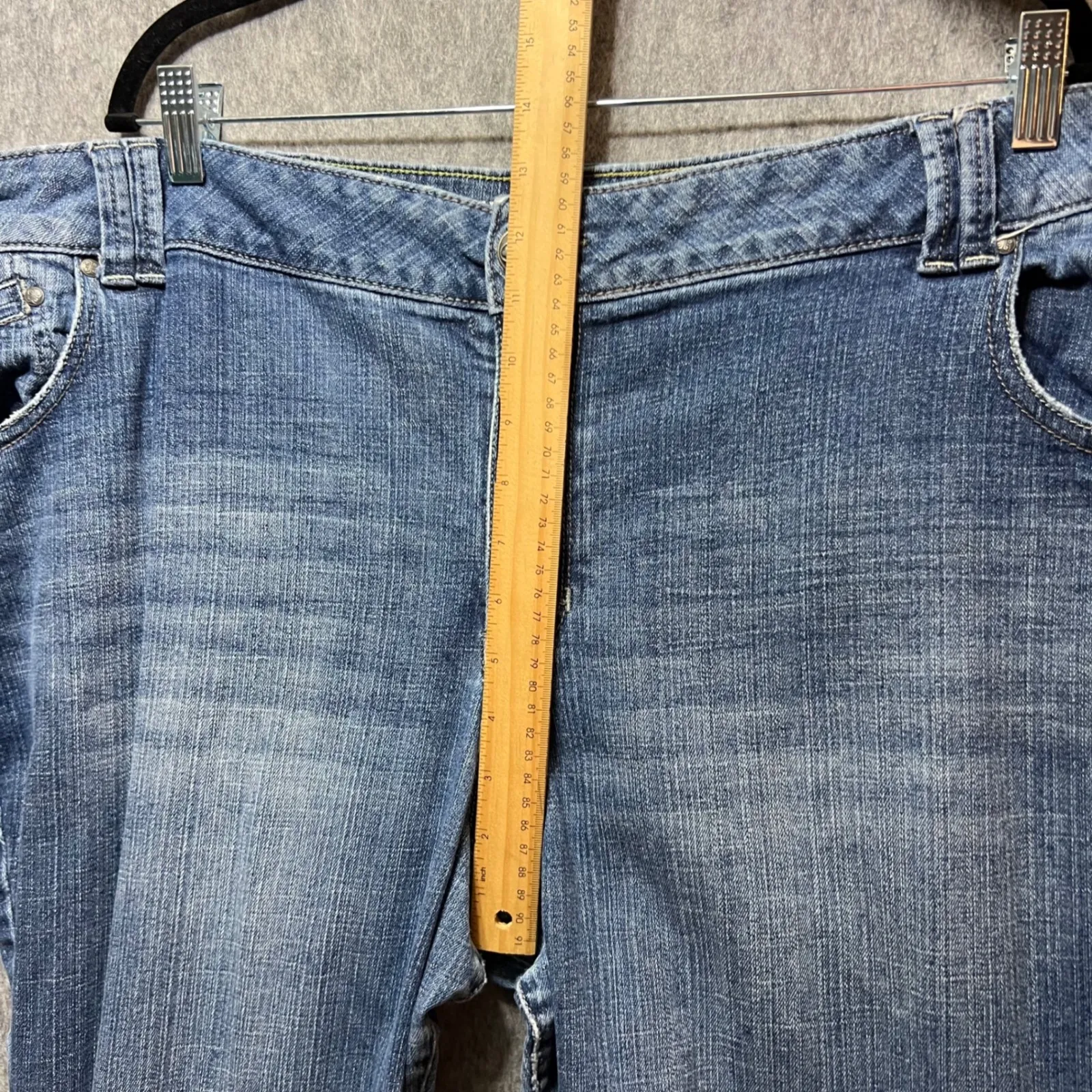 Lane Bryant Distinctly Bootcut Jeans Distressed‎ Denim Plus Size 26 Average - Image 5