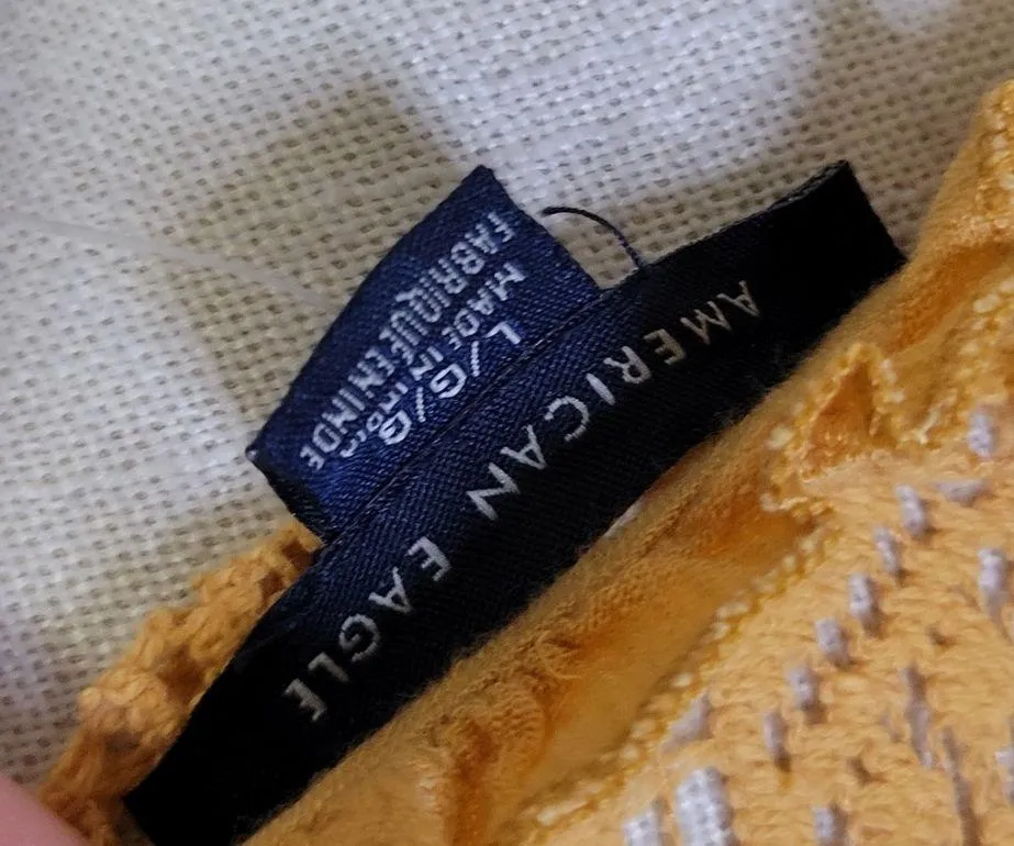 mustard lace tunic size large - Image 6