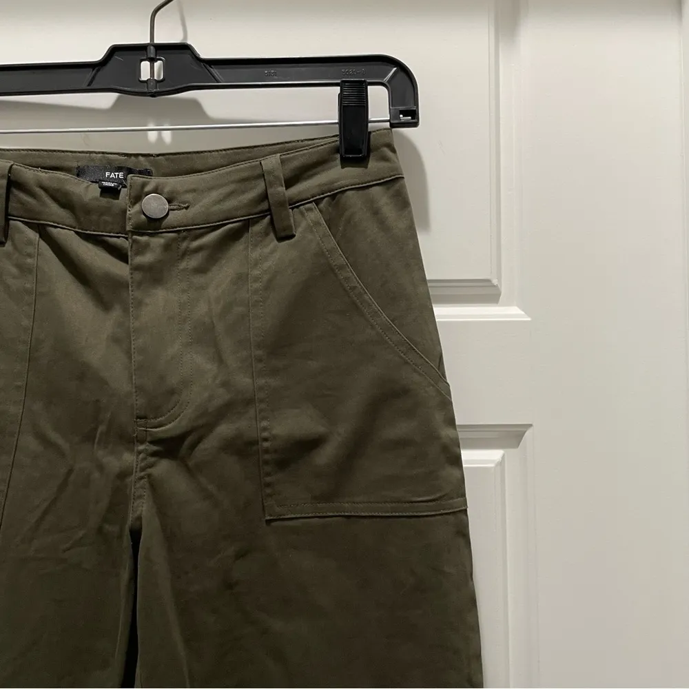 Fate Green Zippered Ankle Joggers - Image 3