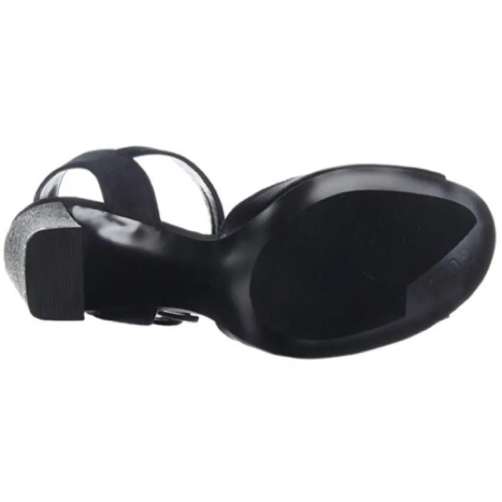 new Guess ☀︎︎ Glitter Heel Heeled Ankle Wrap Sandals ☀︎︎ Peep Toe ☀︎Black 9.5M - Image 13