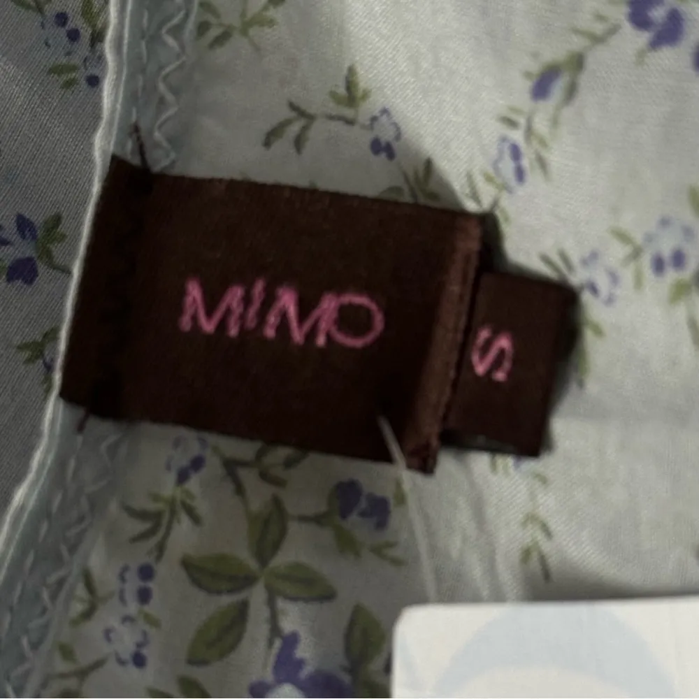 Mimo Women’s Size S Light Blue Floral Print Cotton Voile Sleeveless Tank Dress - Image 8