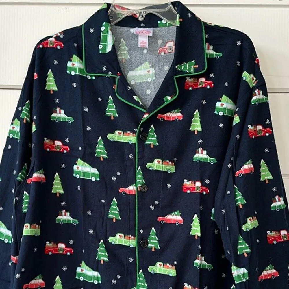 Wondershop Vintage Red Truck Holiday Family Pajama PJ Set Large NEW Blue - Image 3