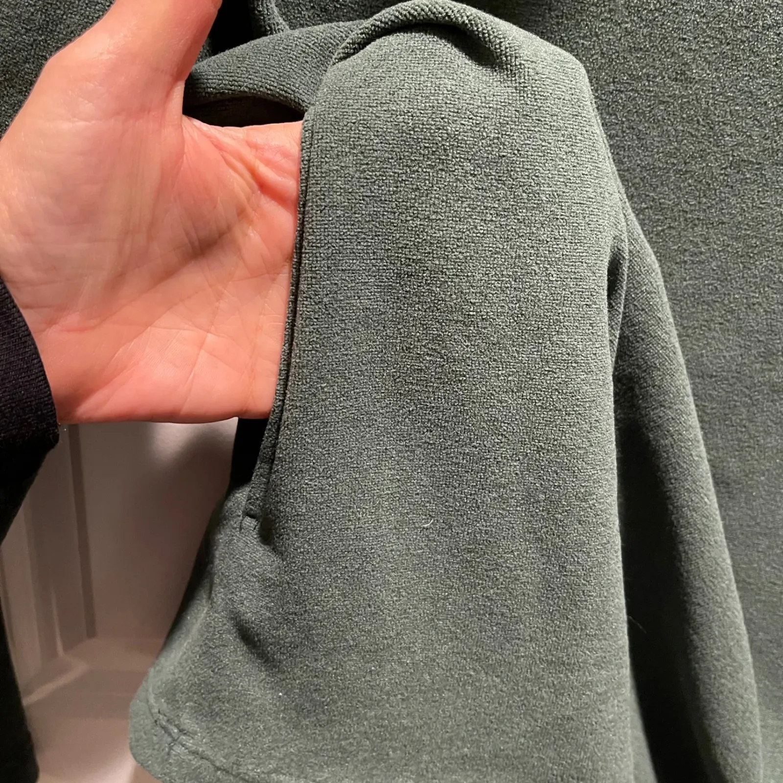 Dudley Stephens Cobb Hill Green Fleece Turtleneck Sweatshirt Top Size Small - Image 7