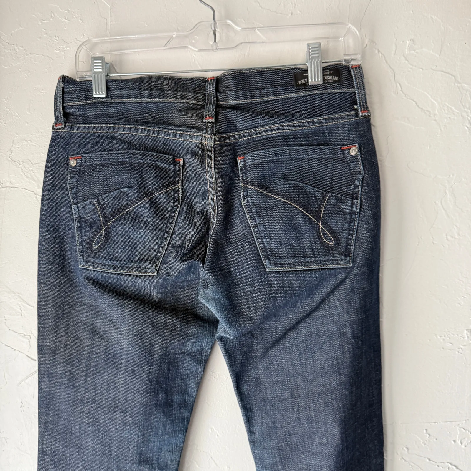 Dry Aged Denim Women’s James Jeans Size 28 Dark‎ Wash Straight USA Made - Image 5