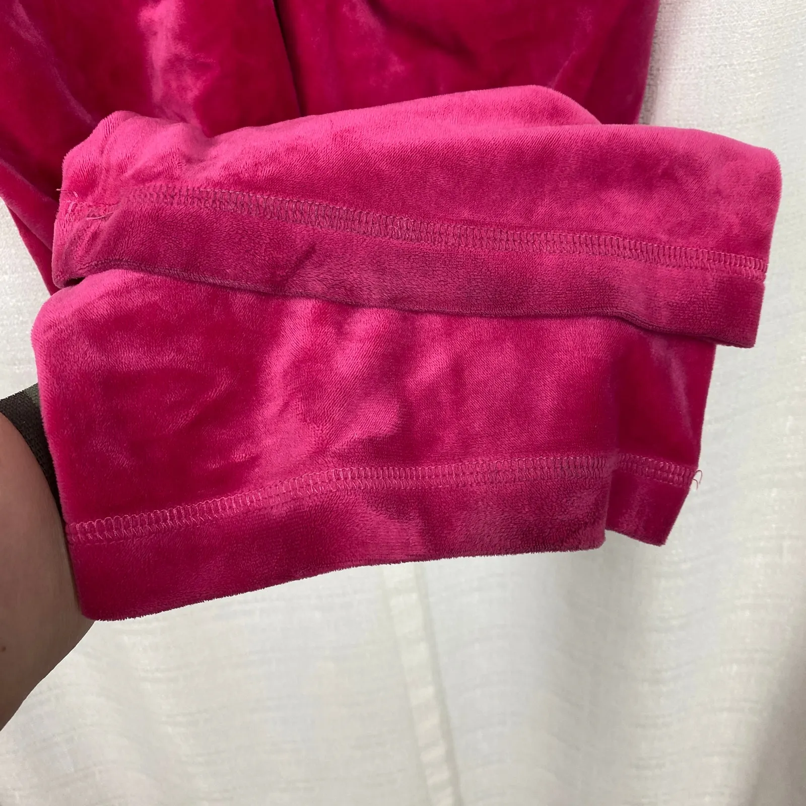 Juicy Couture Vintage Hot Pink Velour Track Suit Pants Sz.M Jacket Sz.XL - Image 7