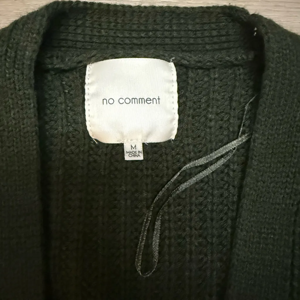 Chic Forest Green Knit Cardigan - Image 2