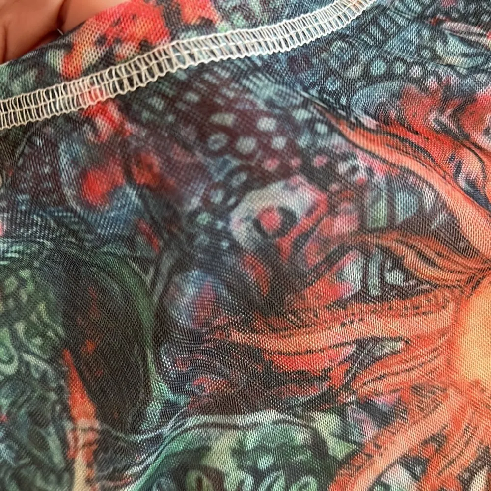 Sun & Galaxy Rave Sheer Crop Top - Image 2