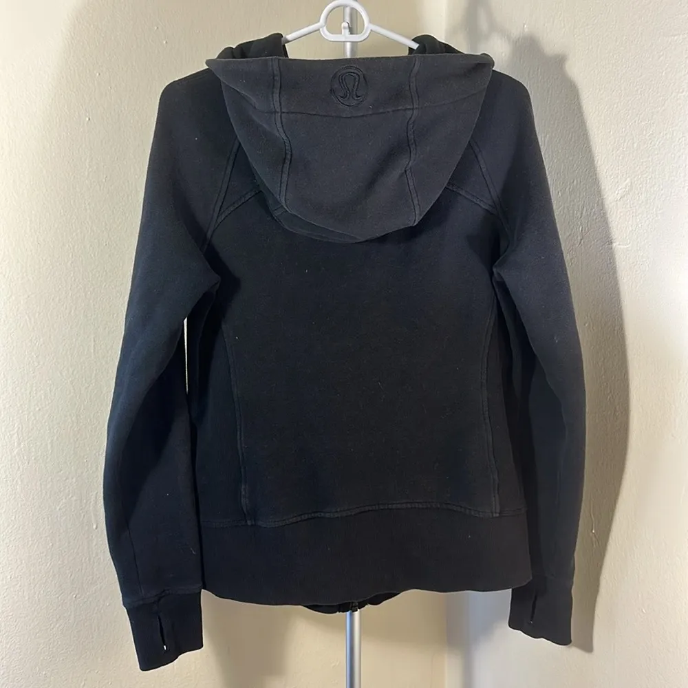 Scuba Full Zip Hoodie Size 10 Faded Black with “L.E.” Logo - Image 4
