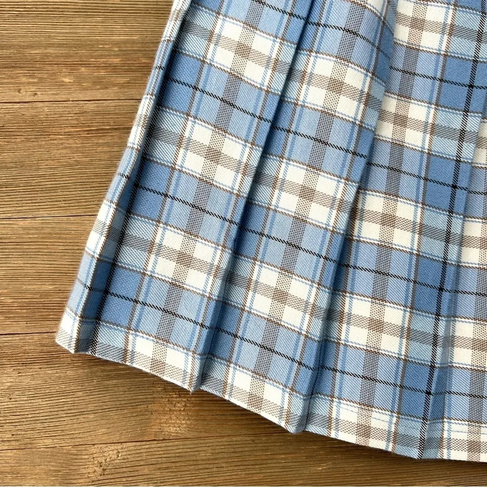 NWT Urban Outfitters Mary Plaid Pleated Mini Skirt - Image 3