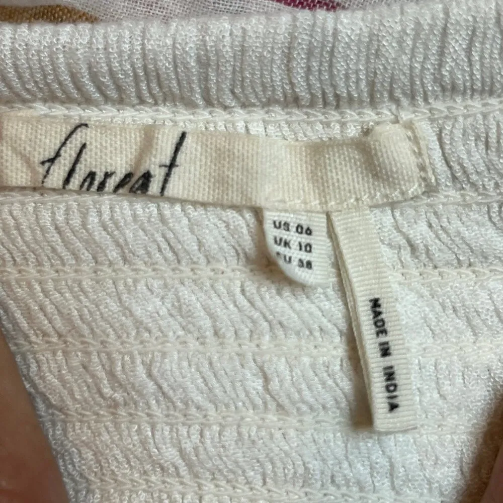 Anthropologie Embroidered Halter Top Boho Chic Festival Summer Blouse Size 6 - Image 13