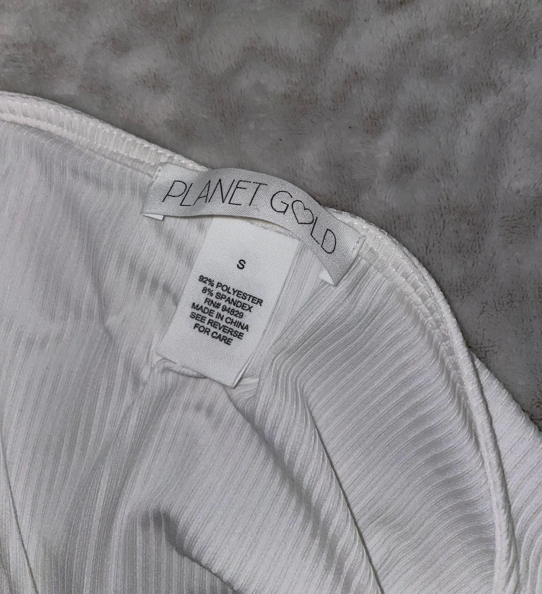 Planet Gold White Bodysuit  - Image 3