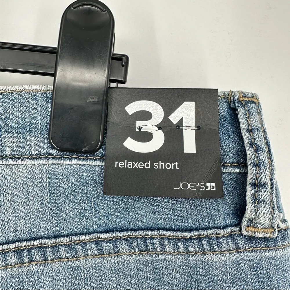 Joe’s Jeans Mia Relaxed Short size 31 Raw Hem 4” Inseam NWT Medium Wash Mid Rise - Image 11