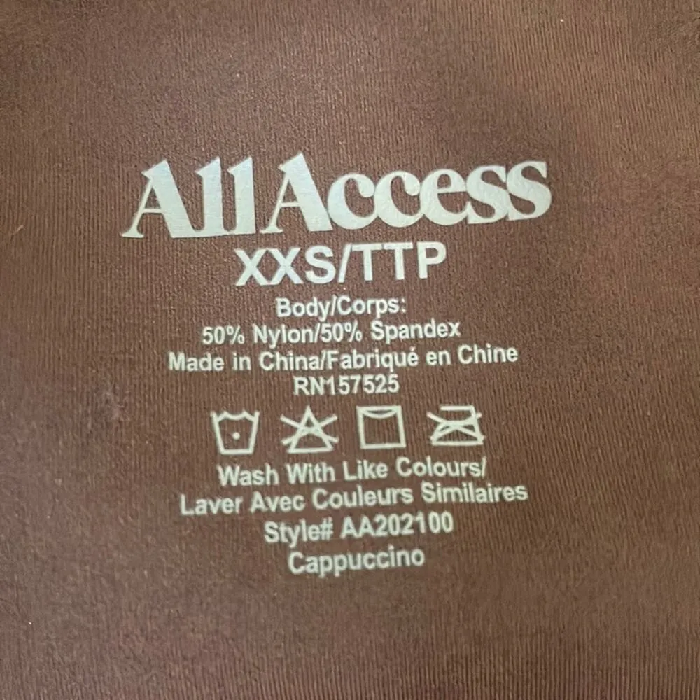 ALL ACCESS (Revolve) Tempo Crop Tank in Cappuccino Tan Size XXS - Image 2