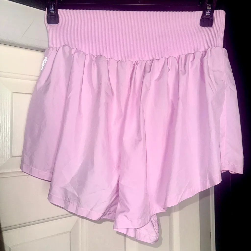 Free People Movement Carpe Diem Shorts — Powder Pink — XL - Image 9