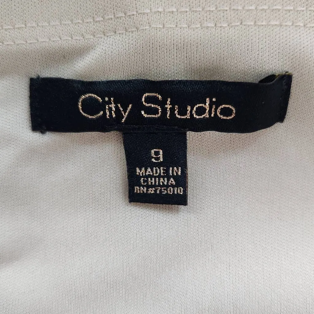 City Studio Champagne Strapless Cocktail Dress NWT Size 9 Sexy Gold Dress Size M - Image 5