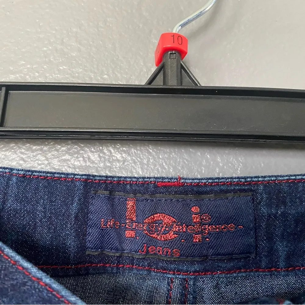 Lei Y2K Dark Blue Flared Jeans Size 1 - Image 5