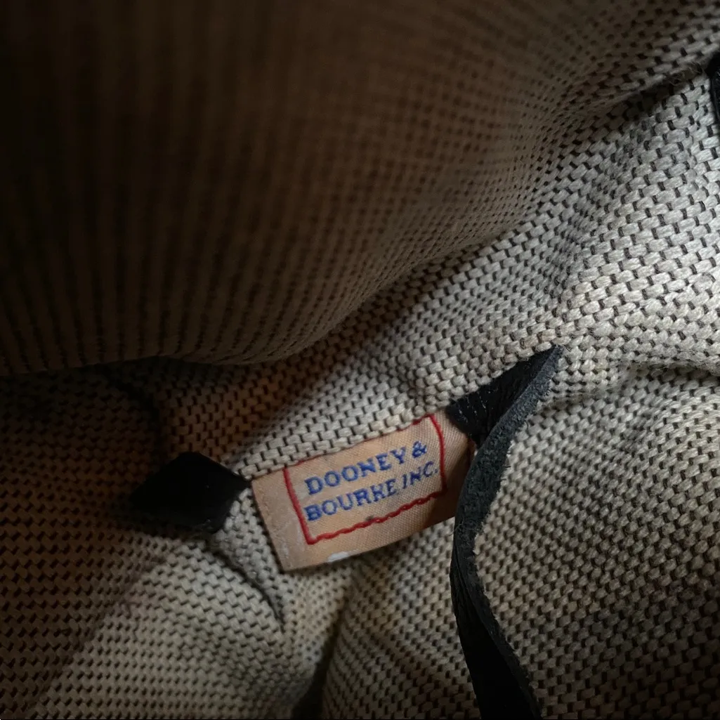 DOONEY BOURKE Black Slouch T’Moro Pebble Leather Shoulder Bag - Image 10