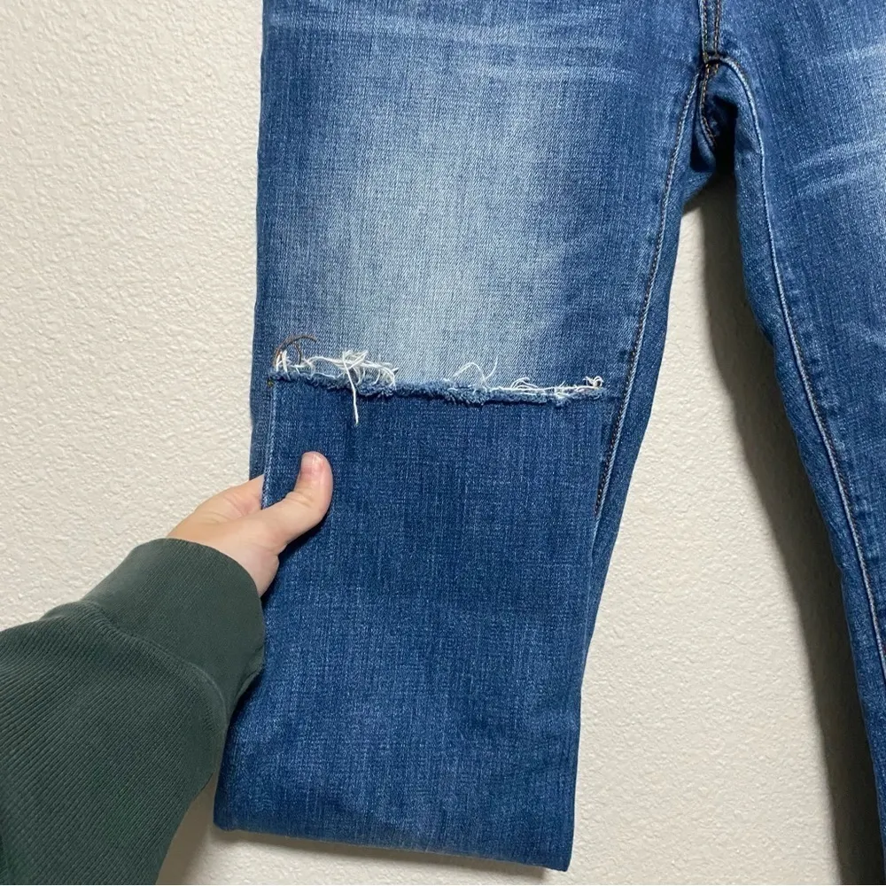 CAbi  Slim Boyfriend Patchwork Raw Hem Jeans - Image 9