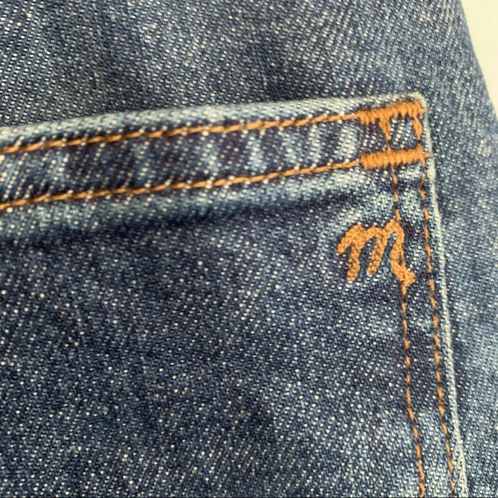 Madewell High Rise Slim Boyjean Jeans Size 24 NWT Rolled Hem - Image 5