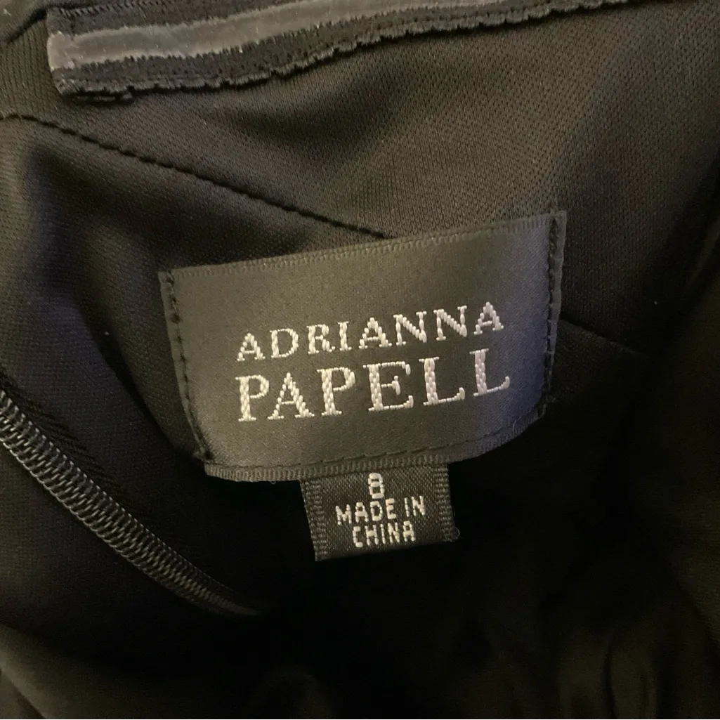 Adrianna Papell | Crossover Sleeveless Classic Elegant Evening Dress Size 8 - Image 3