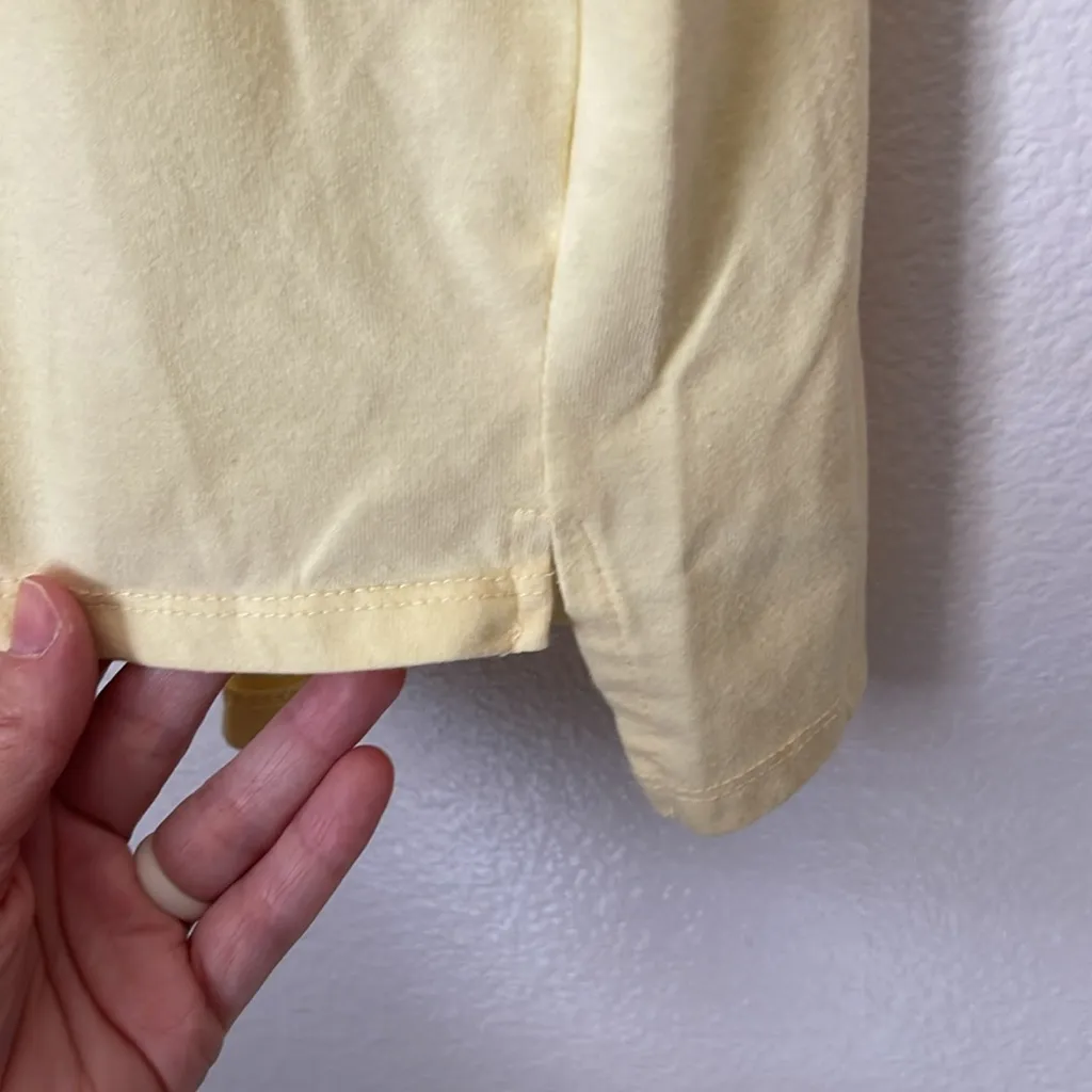 Winnie The Pooh piglet Eeyore Tigger butter yellow graphic tee 3D knit florets L - Image 7