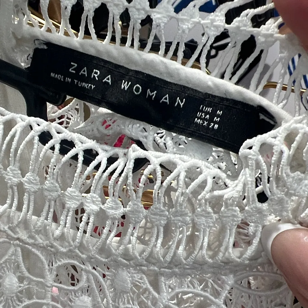 Zara White Lace Top - Image 3