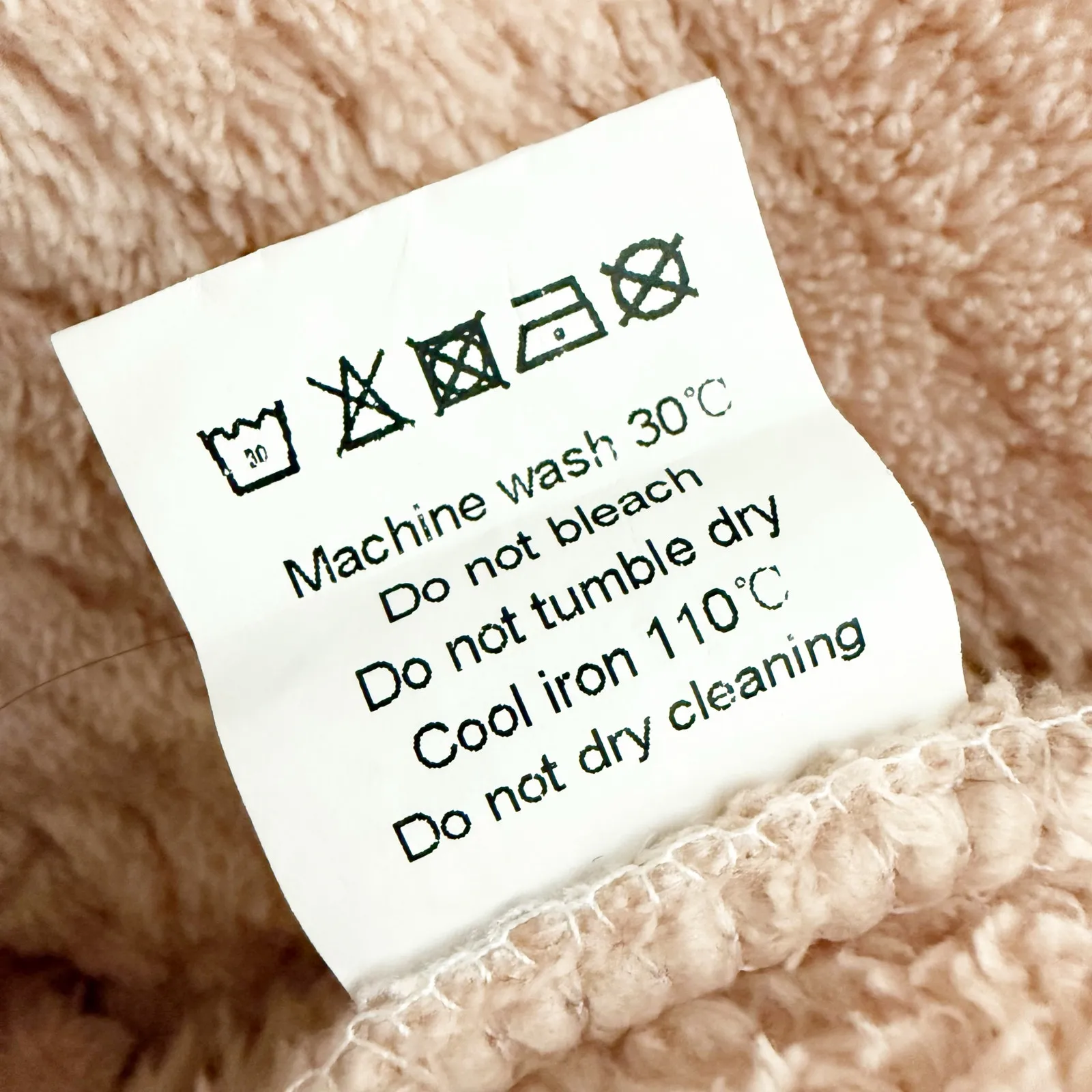 CHEIBEAR | Blush Light Pink Cableknit Style Fluffy Lounge Set Soft Plush | Large - Image 11