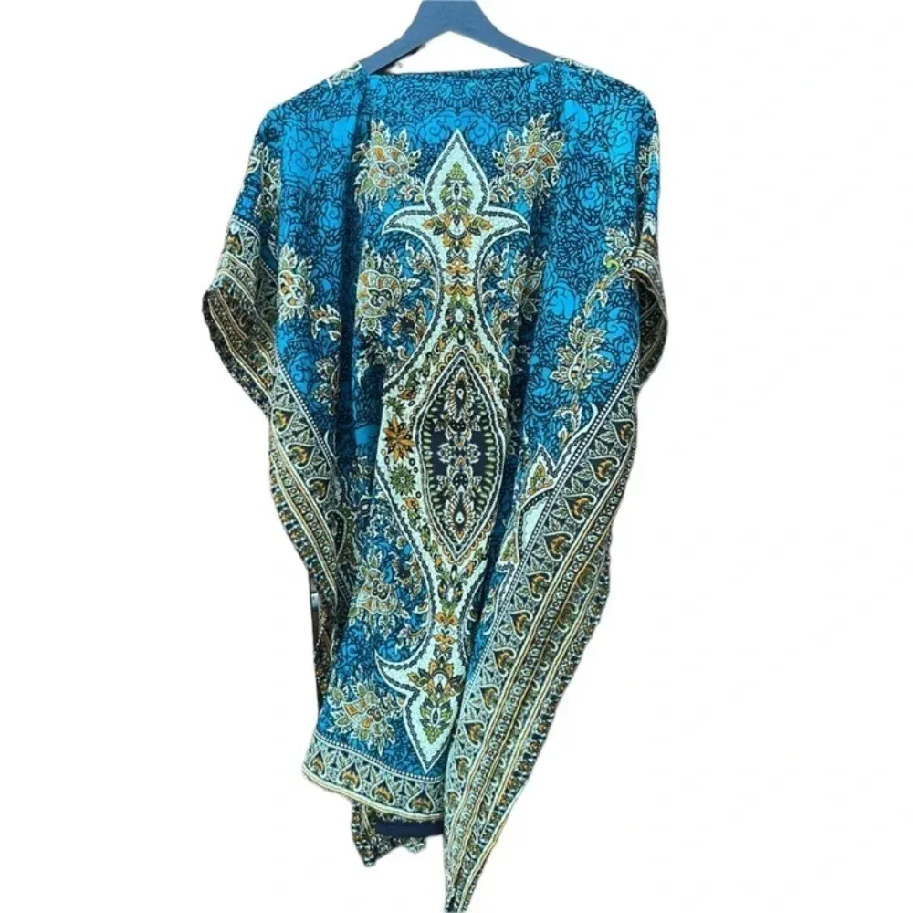 Ananda Fashion bathing suit cover one size fits S/M Blue - Image 2