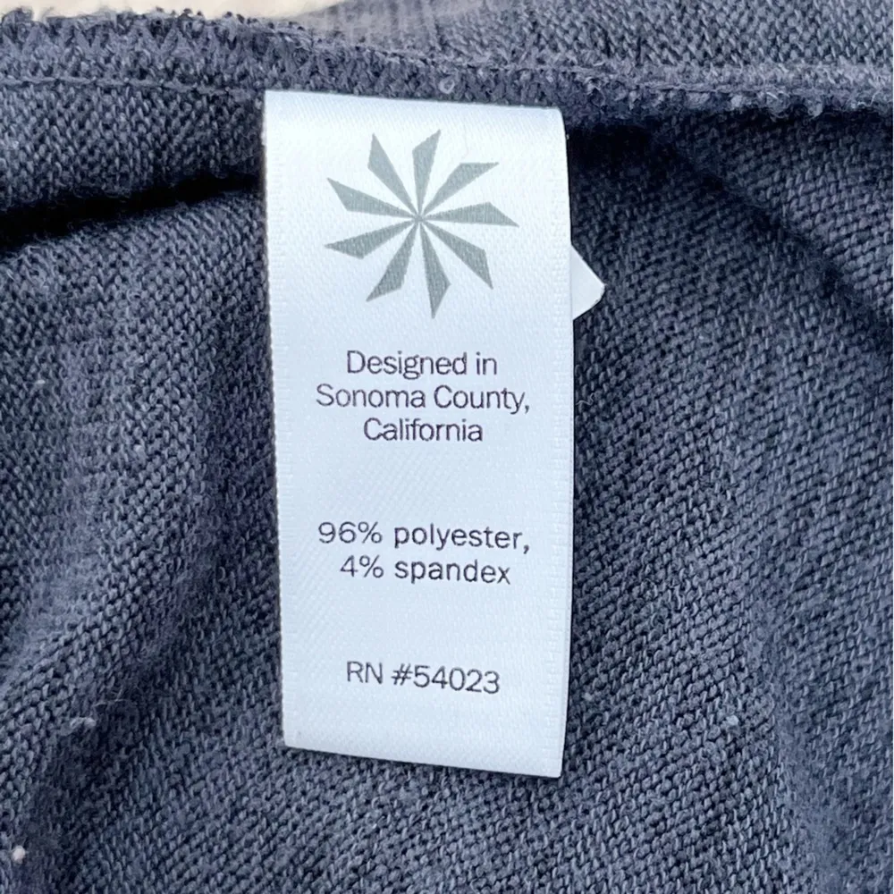 Athleta Blissful Wrap Hooded Cardigan Sweater Open Front Heather Charcoal Grey S - Image 11