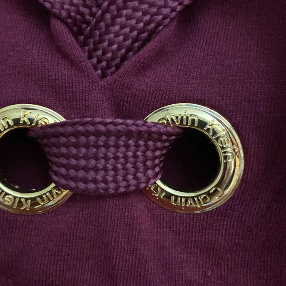 Calvin Klein womens burgundy dress size L - Image 4