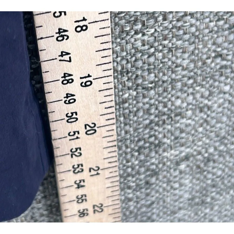 Talbots Pants 16 Blue Cropped Straight Leg Trousers Professional Perfect Skimmer - Image 5